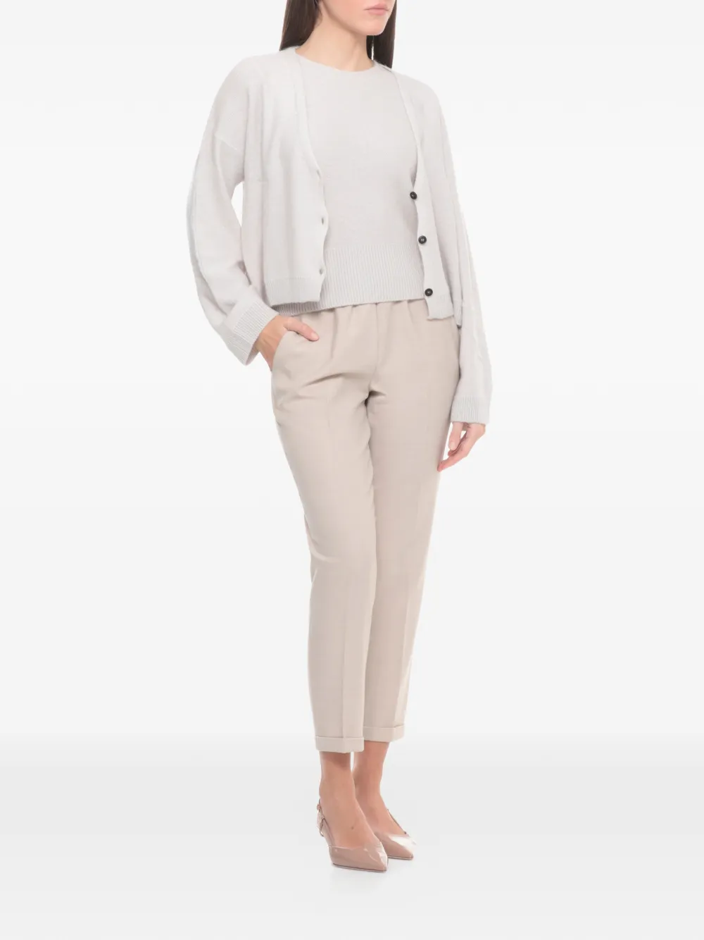  Antonelli Button Knitted Cardigan - White 