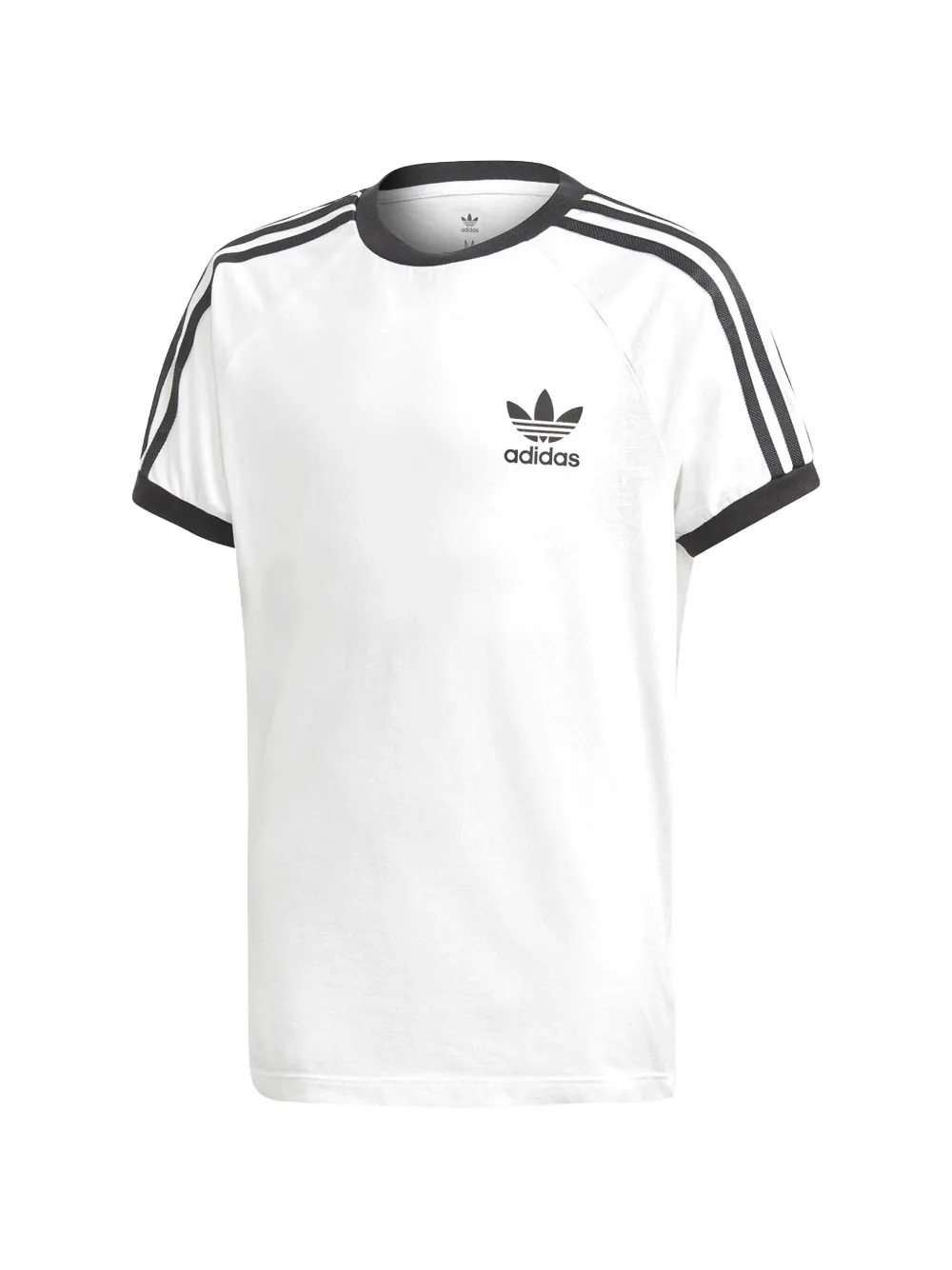adidas Kids Originals 3-Stripes California crew-neck T-shirt - Bianco