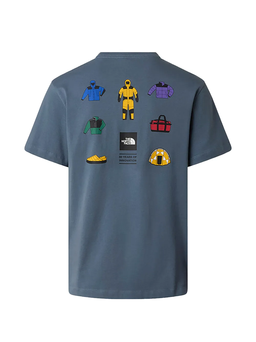 The North Face Icon Celebration SS T-shirt met print Grijs