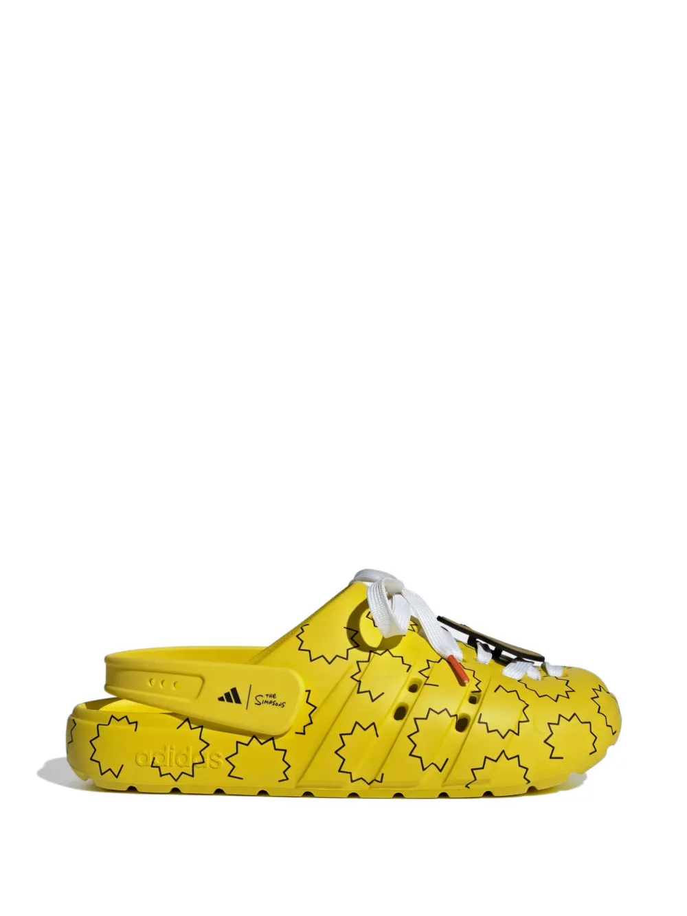 adidas x The Simpsons Adilette "Yellow/Black" clogs - Giallo
