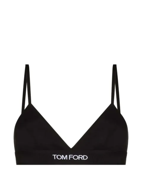 TOM FORD logo-strap bra