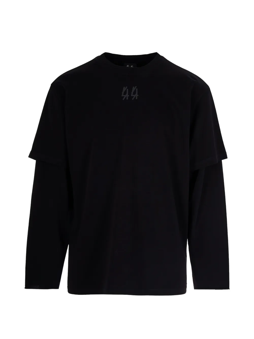 44 LABEL GROUP long-sleeve polo shirt – Black 44 LABEL GROUP long-sleeve polo shirt – Black