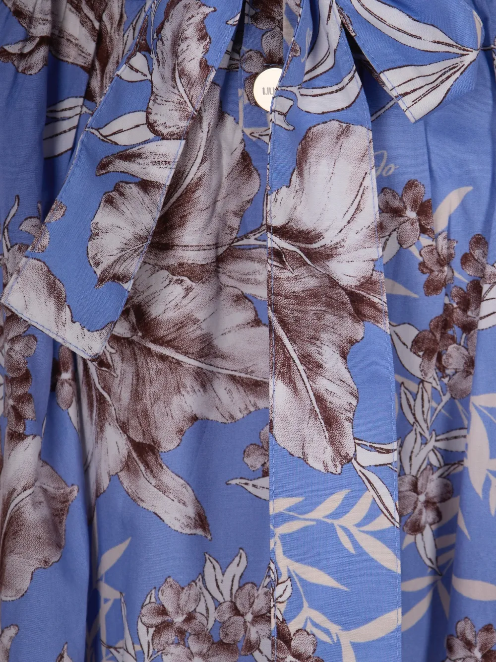 LIU JO floral midi dress - Blauw