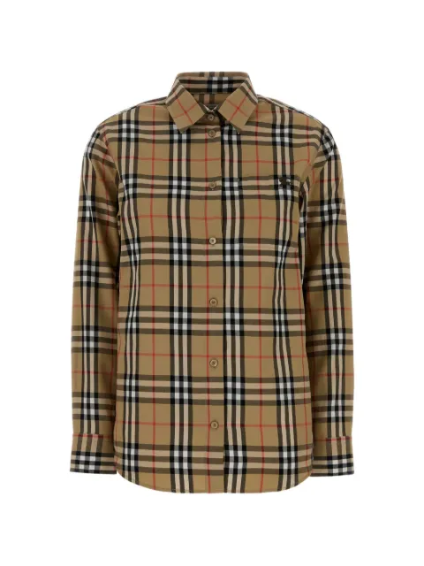 Burberry chemise brodée à carreaux 
