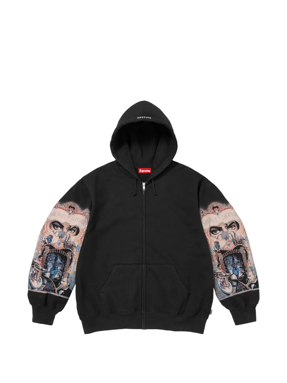 Supreme x Michael Jackson grapic-print hoodie - Schwarz