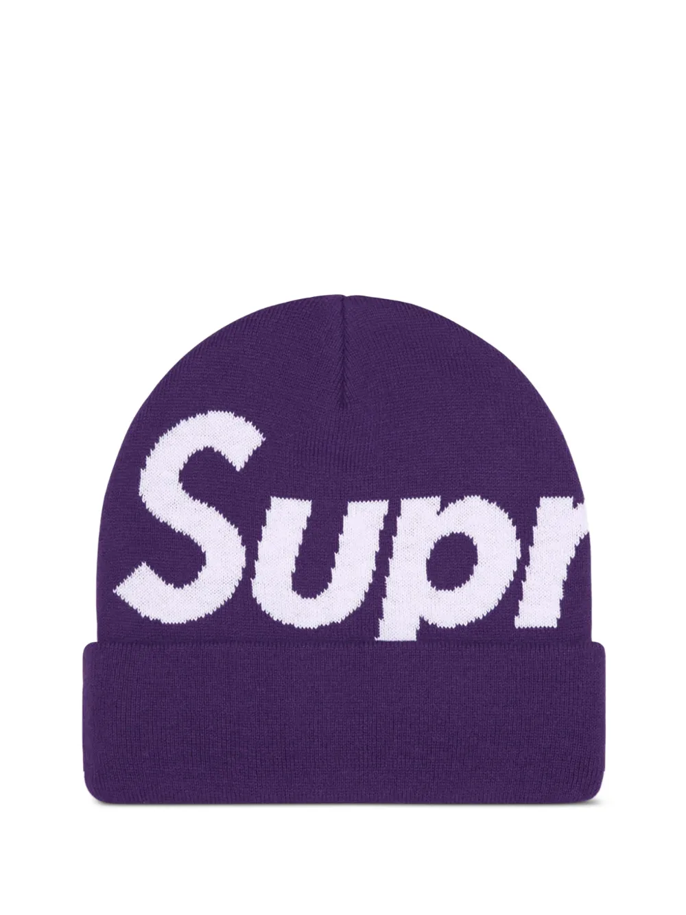 Supreme Big Logo beanie hat - Viola