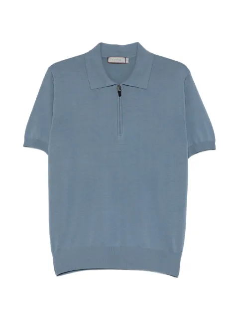 Canali zip-up polo shirt
