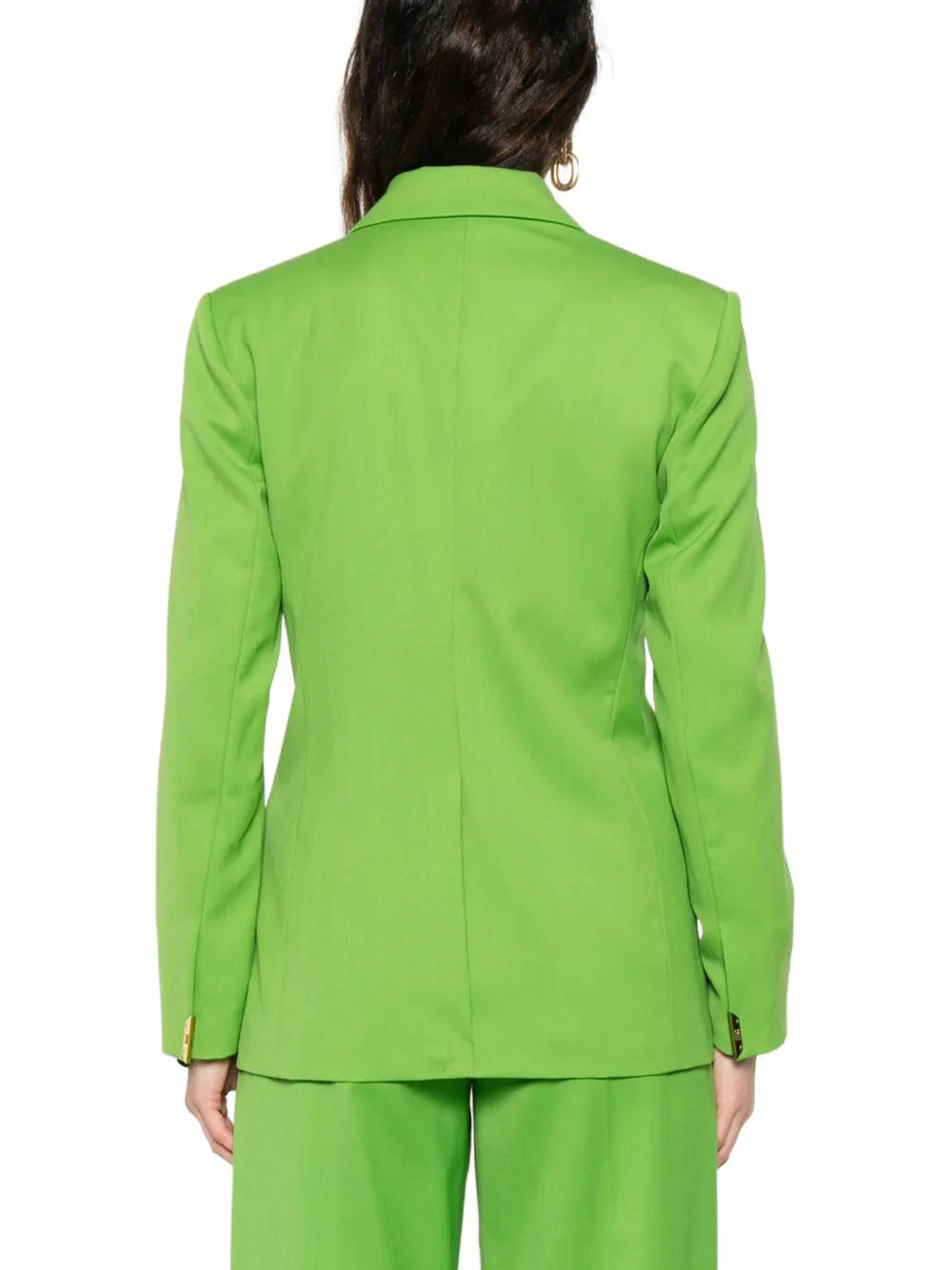 Elisabetta Franchi Jack met dubbele rij knopen Groen