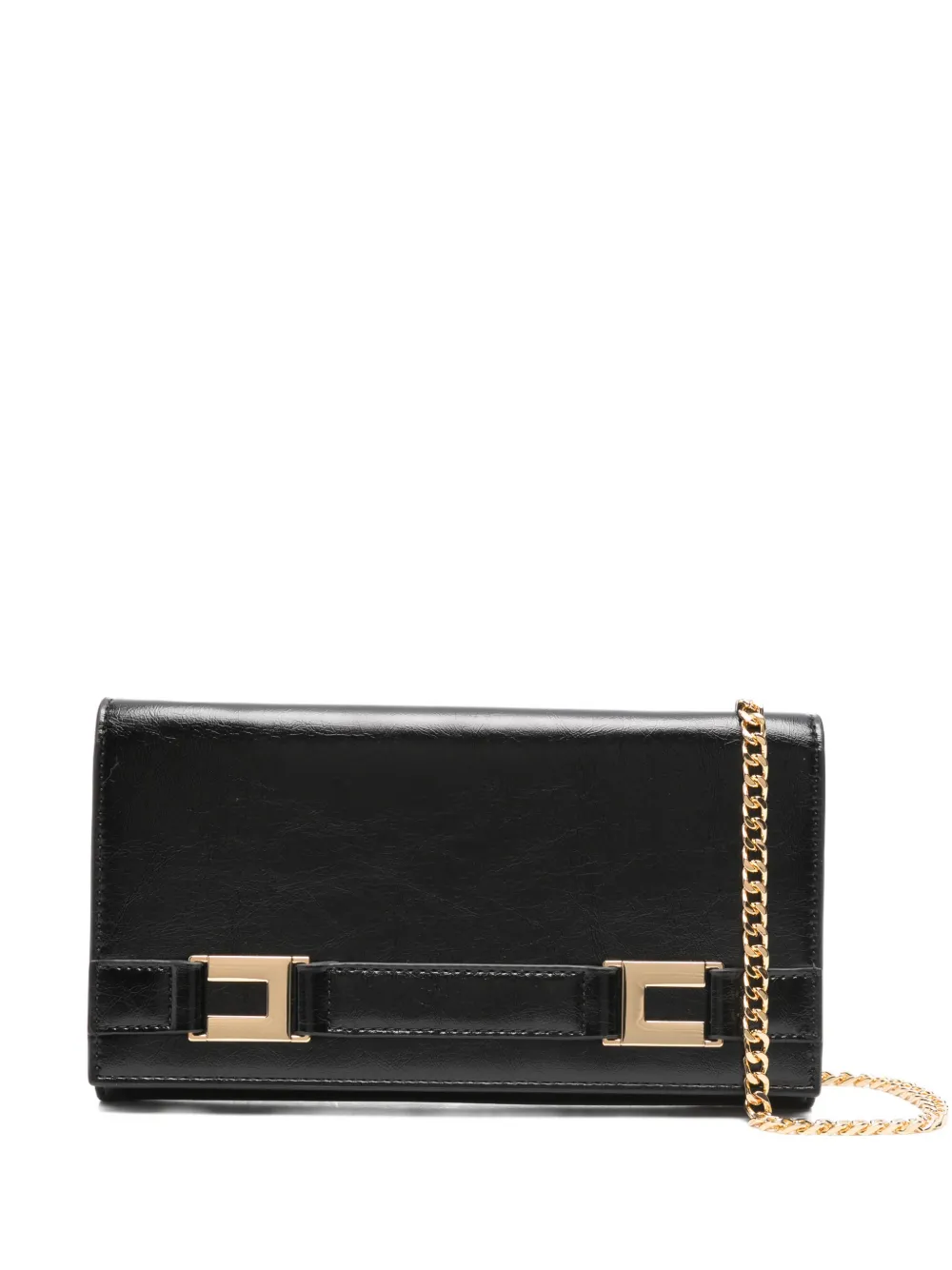 Elisabetta Franchi mini chain-strap clutch bag - Nero