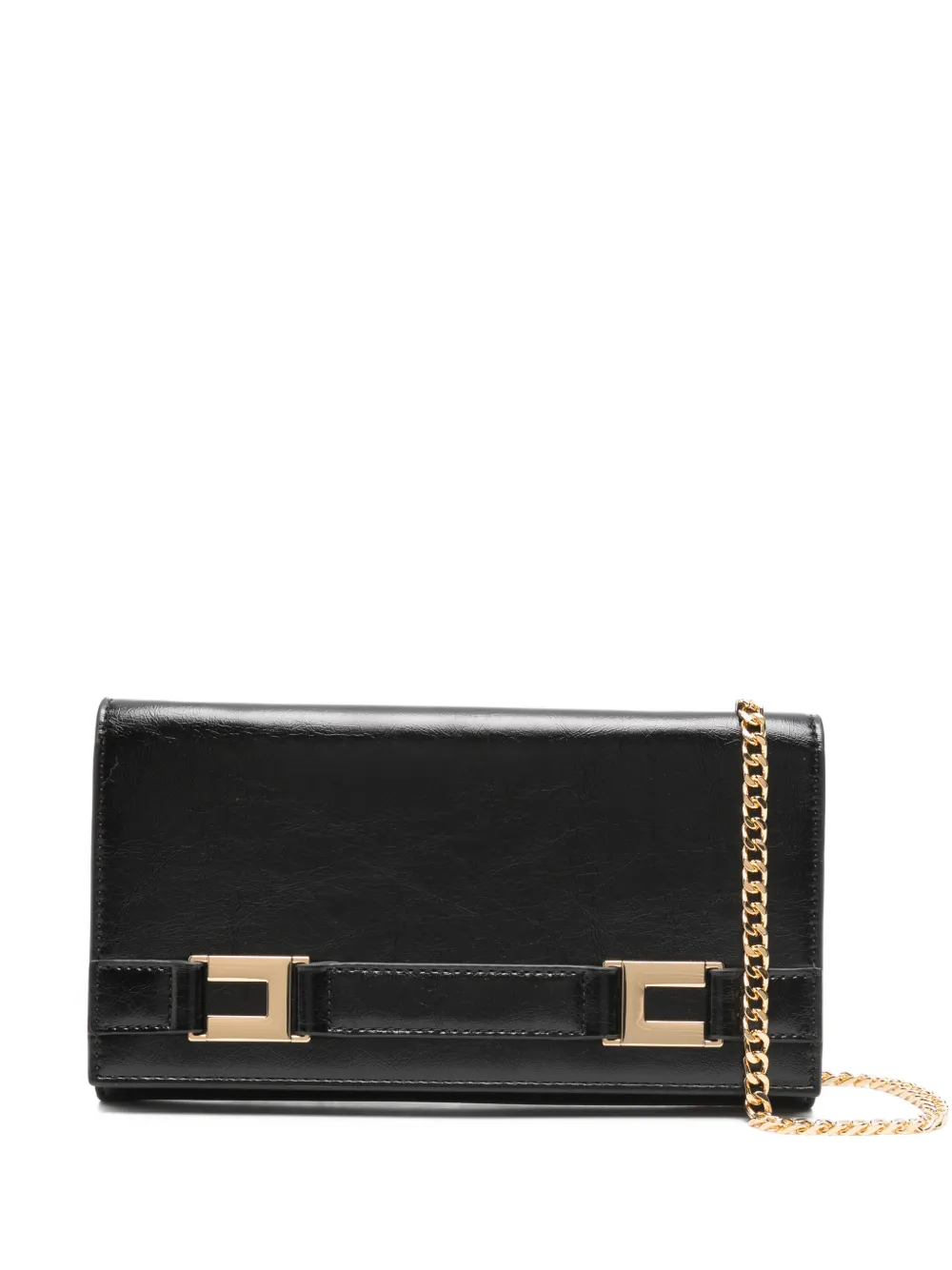 Elisabetta Franchi mini chain-strap clutch bag - Nero