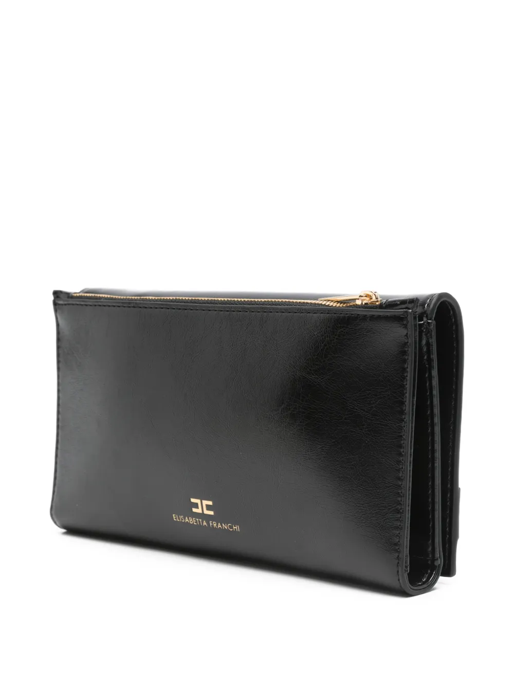 Elisabetta Franchi Mini-clutch met kettingband Zwart