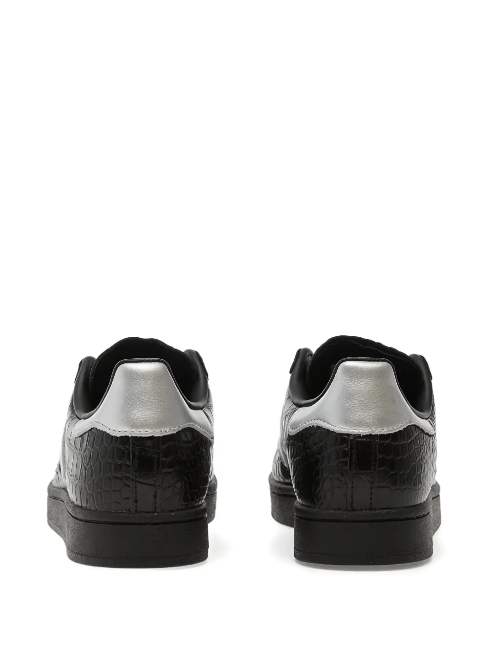 adidas Superstar II silver-tone stripes sneakers Zwart