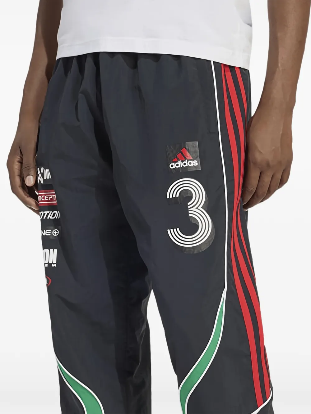 Adidas teamgeist logo trackpant - Zwart