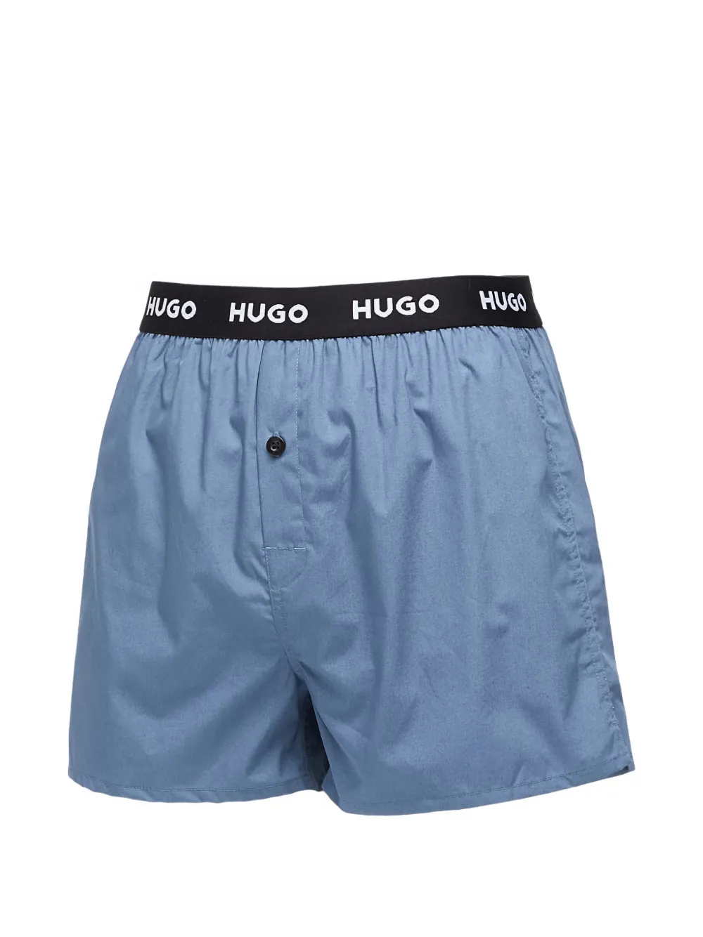 HUGO Set van drie boxershorts met logopatroon Blauw