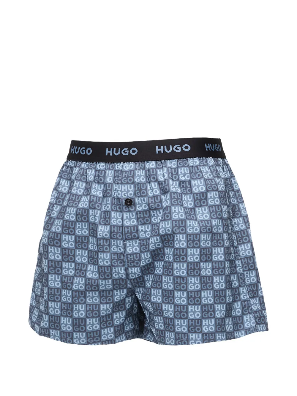  Hugo Logo Patterned Boxer 3-pack - Blue 