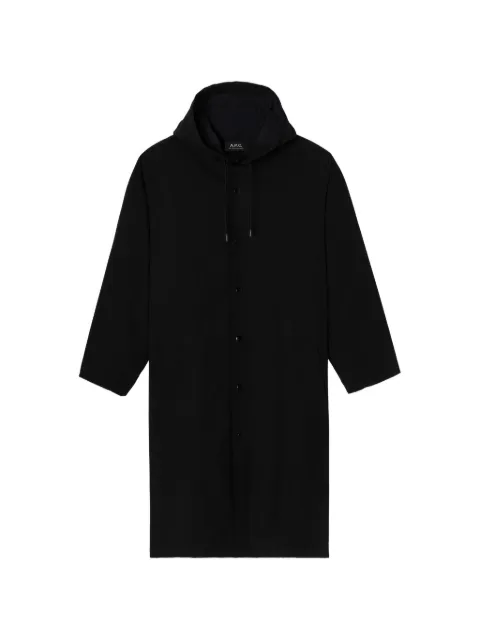A.P.C. buttons logo parka