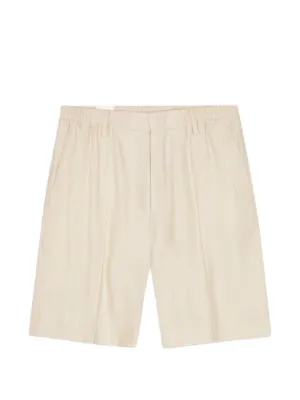 AURALEE ベージュ プリーツ ショートパンツ Auralee ライトシアーショートパンツ | イエロー | FARFETCH JP