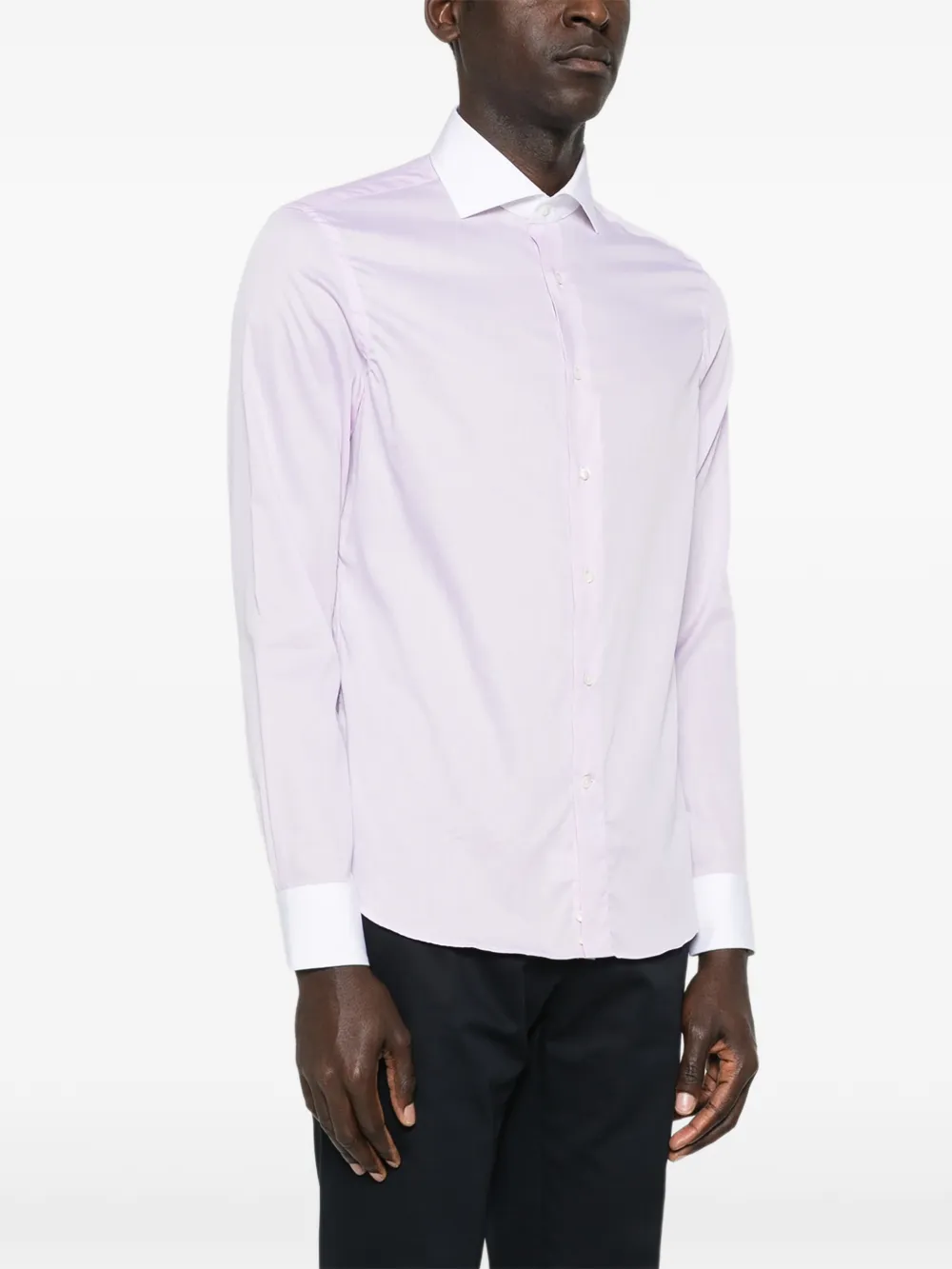 Canali Katoenen overhemd Roze