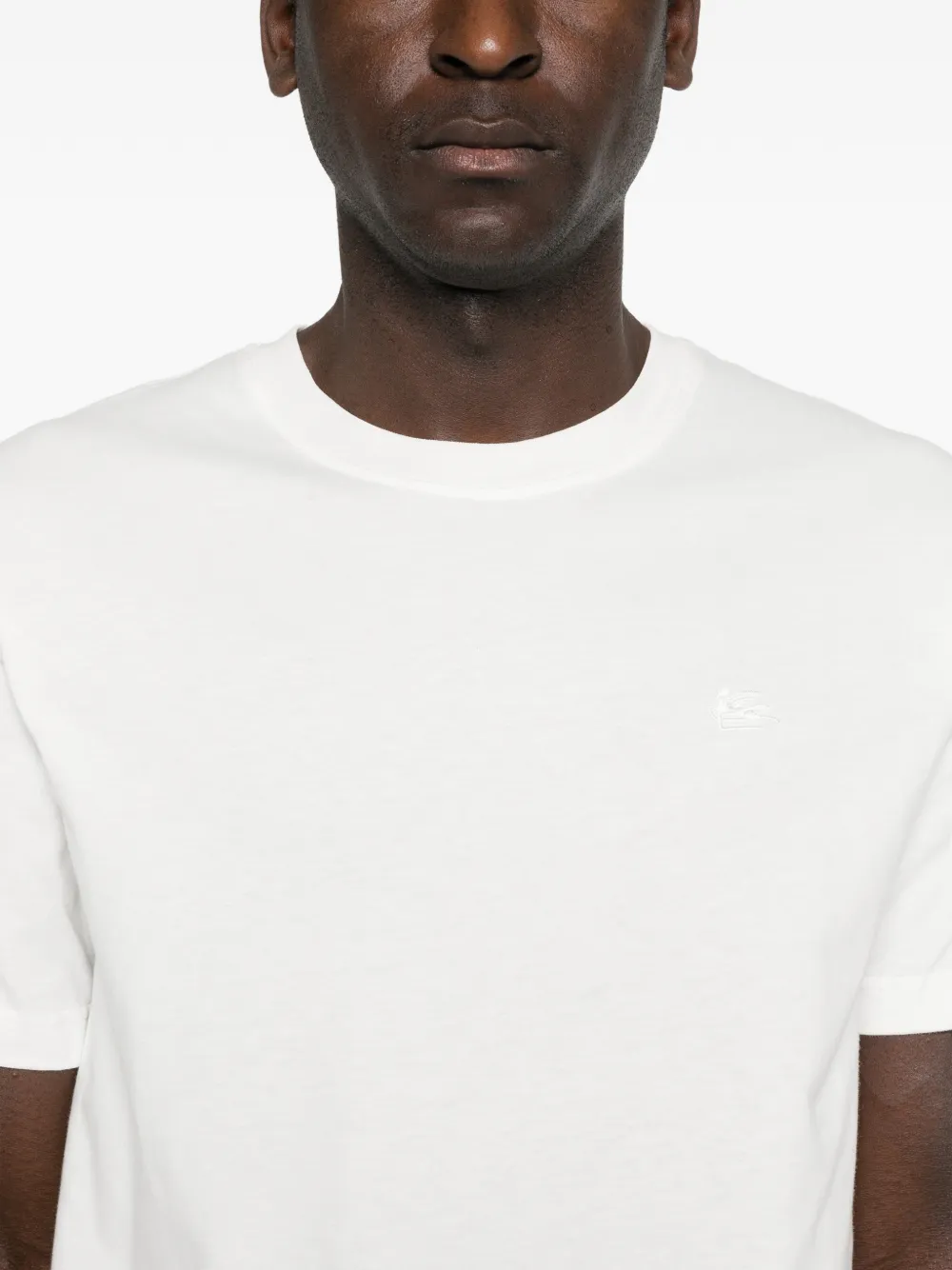 ETRO T-shirt met logodetail Wit