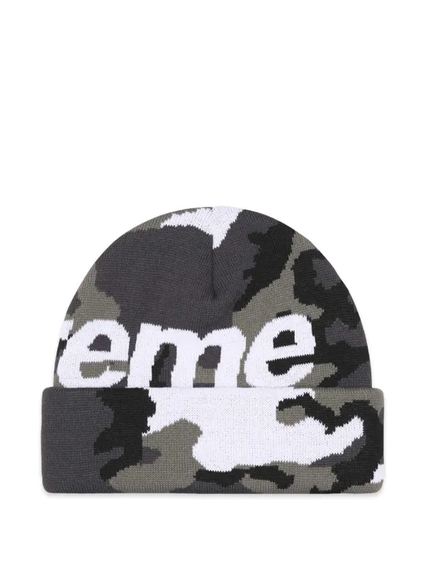 Supreme Camouflage Beanie Hat | Grey | FARFETCH