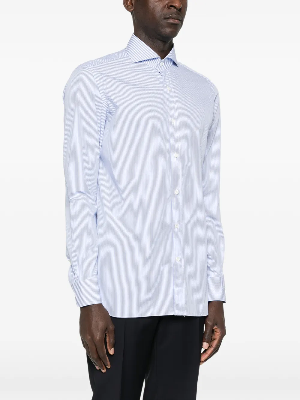  Borrelli Camisa Con Botones - Azul 