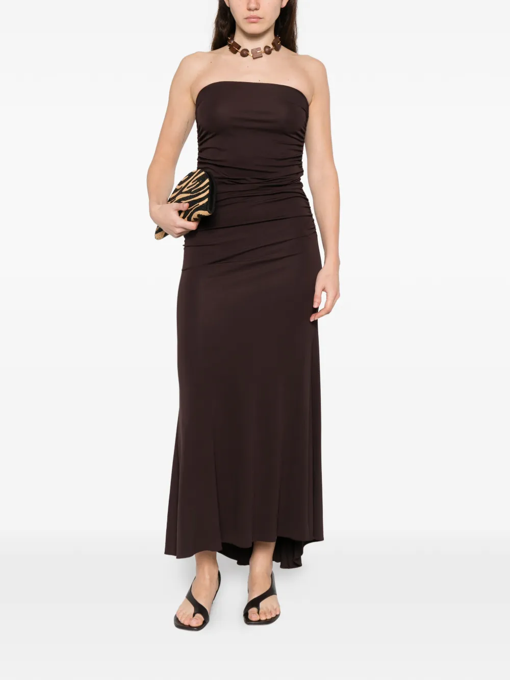 Ruched Midi Dress