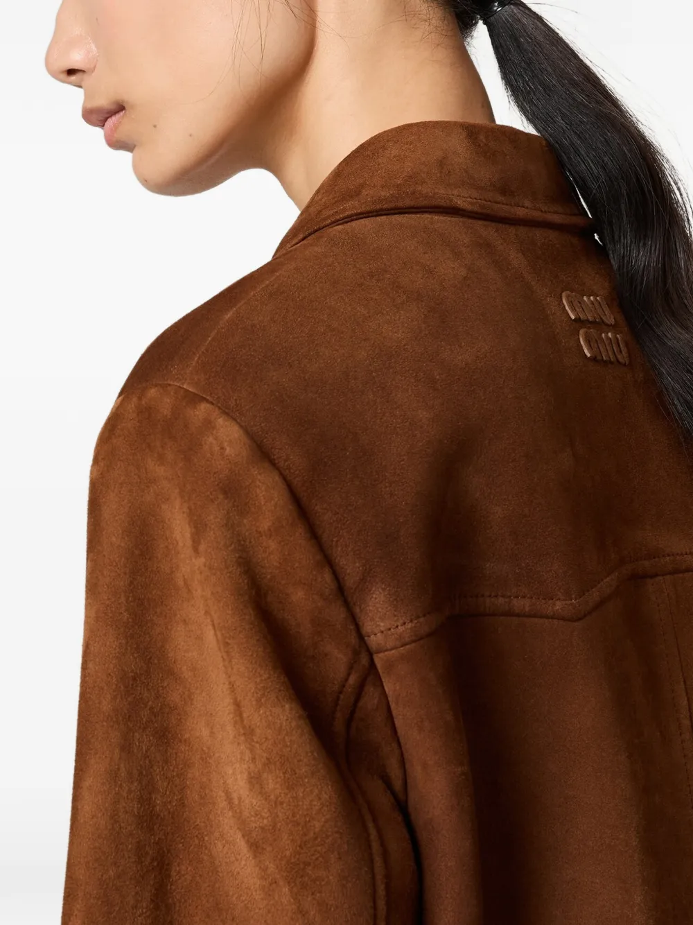 Miu Jack met logodetail en knoop Bruin