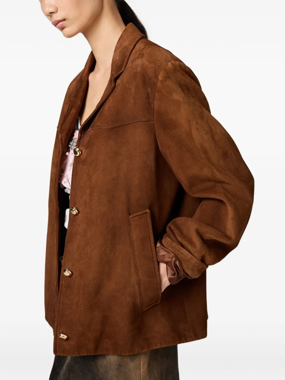 Miu Jack met logodetail en knoop Bruin