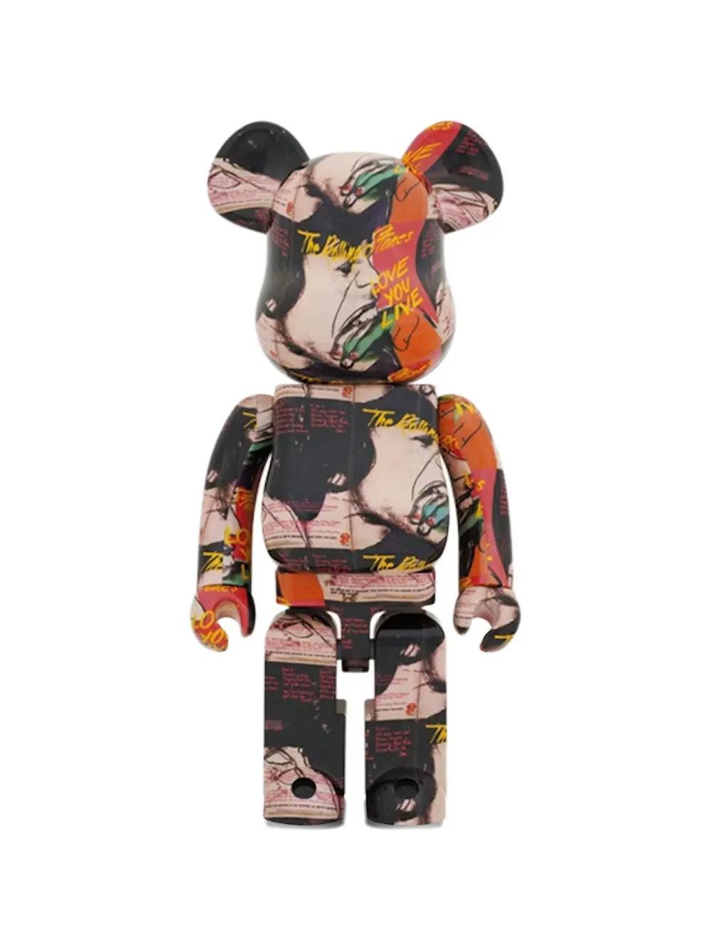 MEDICOM TOY x The Rolling Stones Love You Live printed bearbrick - Toni neutri