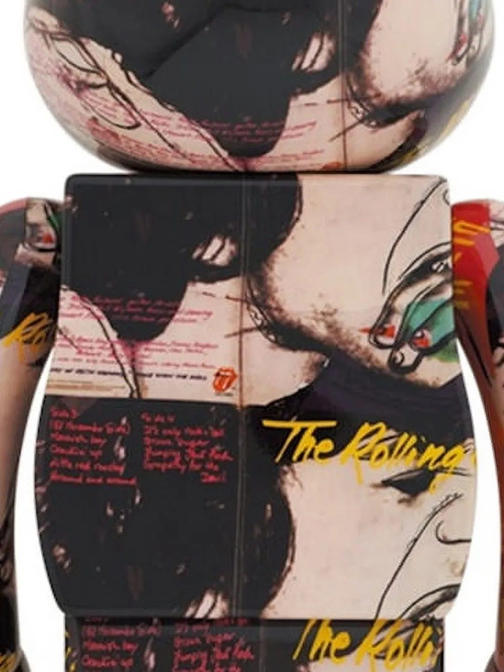x The Rolling Stones Love You Live printed bearbrick