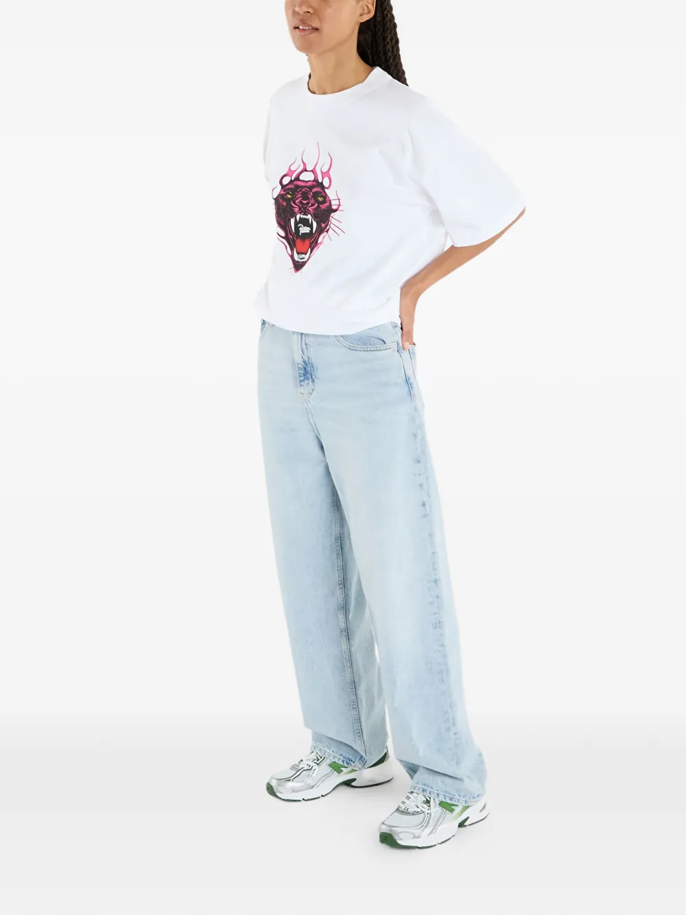  Patta Panther-print T-shirt - White 