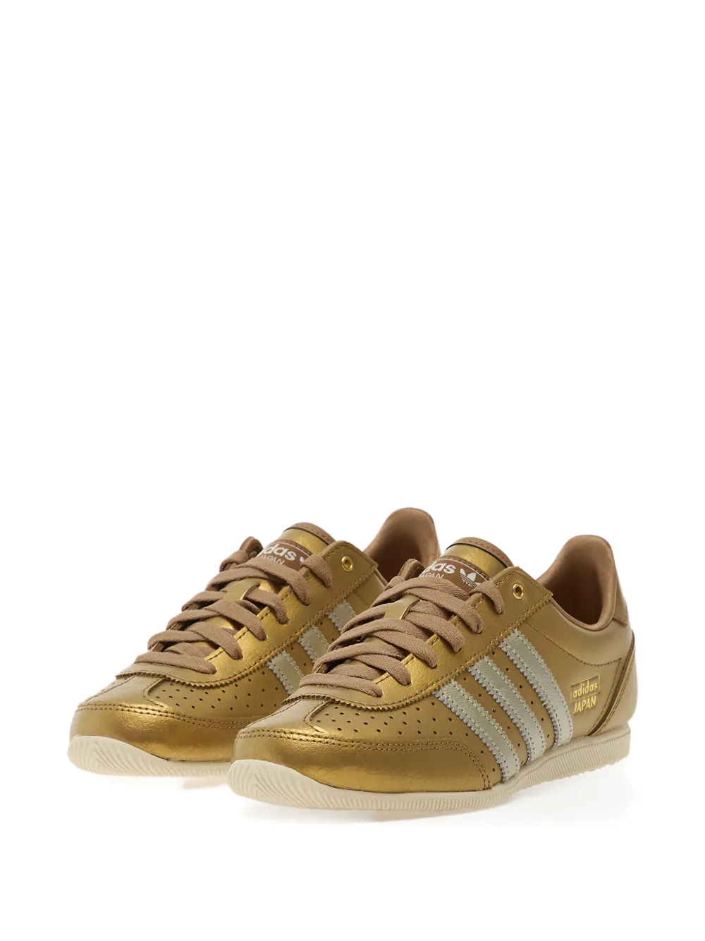adidas Japan Shoes perforated striped sneakers Geel