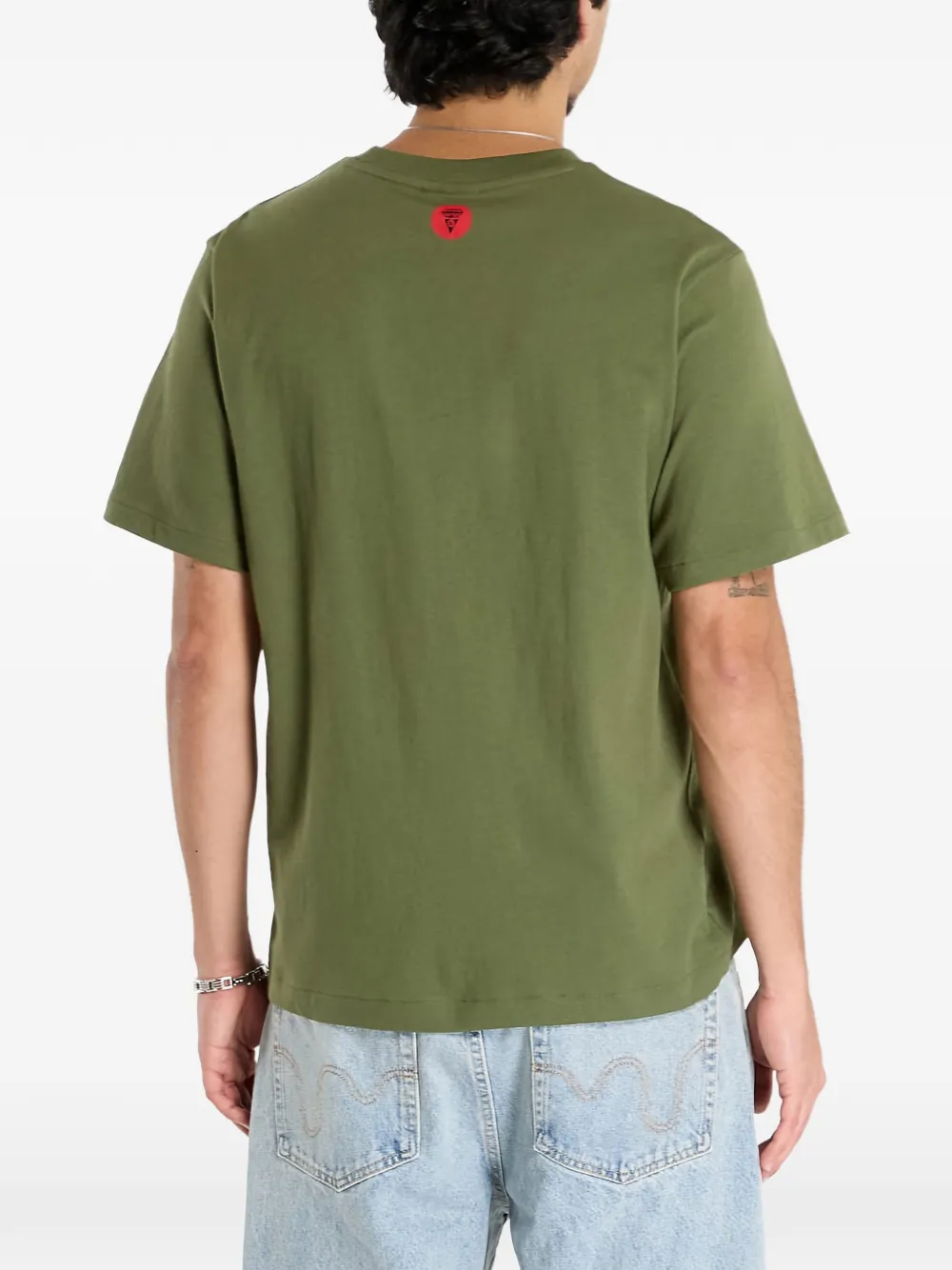 ICECREAM T-shirt met verfsprayprint Groen