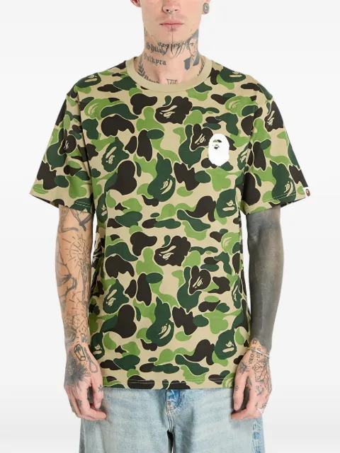 A BATHING APE® camouflage logo T-shirt