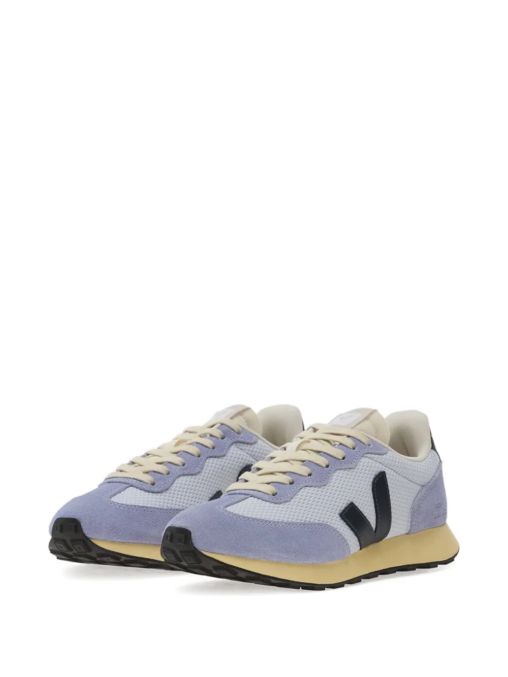 VEJA suede appliqu&eacute; sneakers - Paars