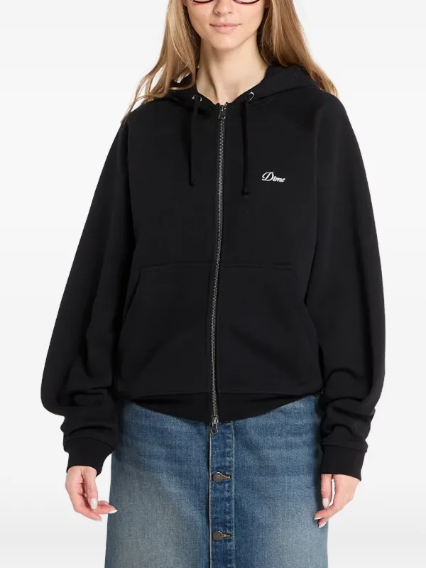 新品 Dime SMALL LOGO ZIP HOODIE ブラック Sサイズ Dime Logo Zip Hoodie | Black | FARFETCH