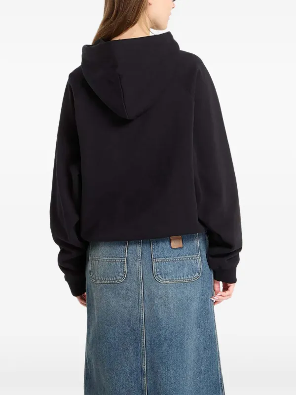 Dime Logo Zip Hoodie | Black | FARFETCH