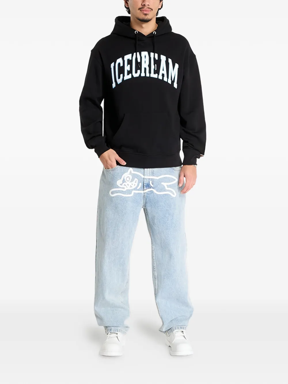 Billionaire Boys Club Ice Cream Hoodie met logo-applicatie Zwart