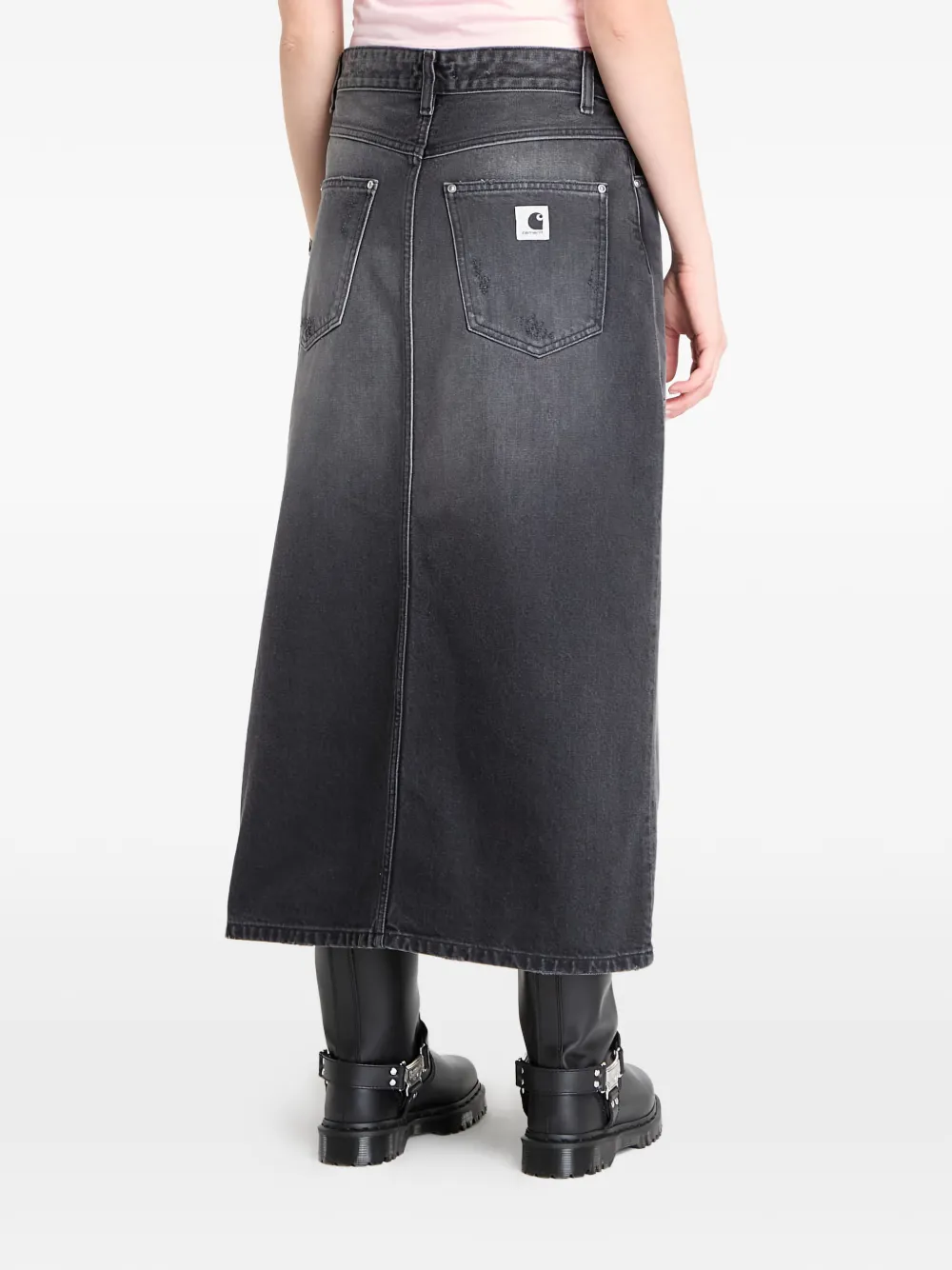 Carhartt WIP W' Brandon straight rok met split Grijs