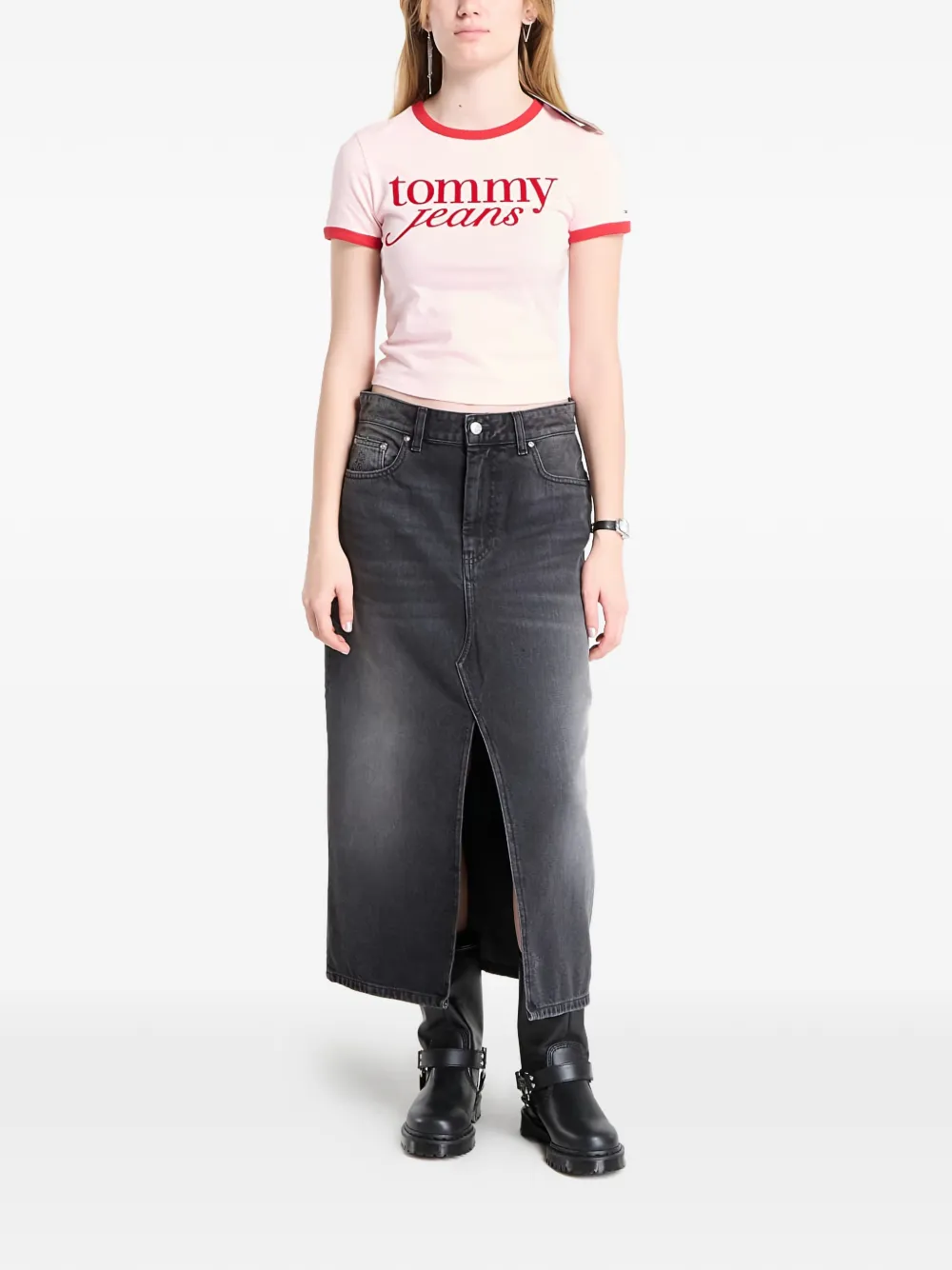 Carhartt WIP W' Brandon slit straight skirt - Grijs