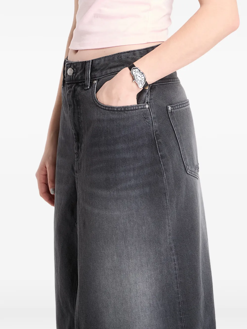 Carhartt WIP W' Brandon straight rok met split Grijs