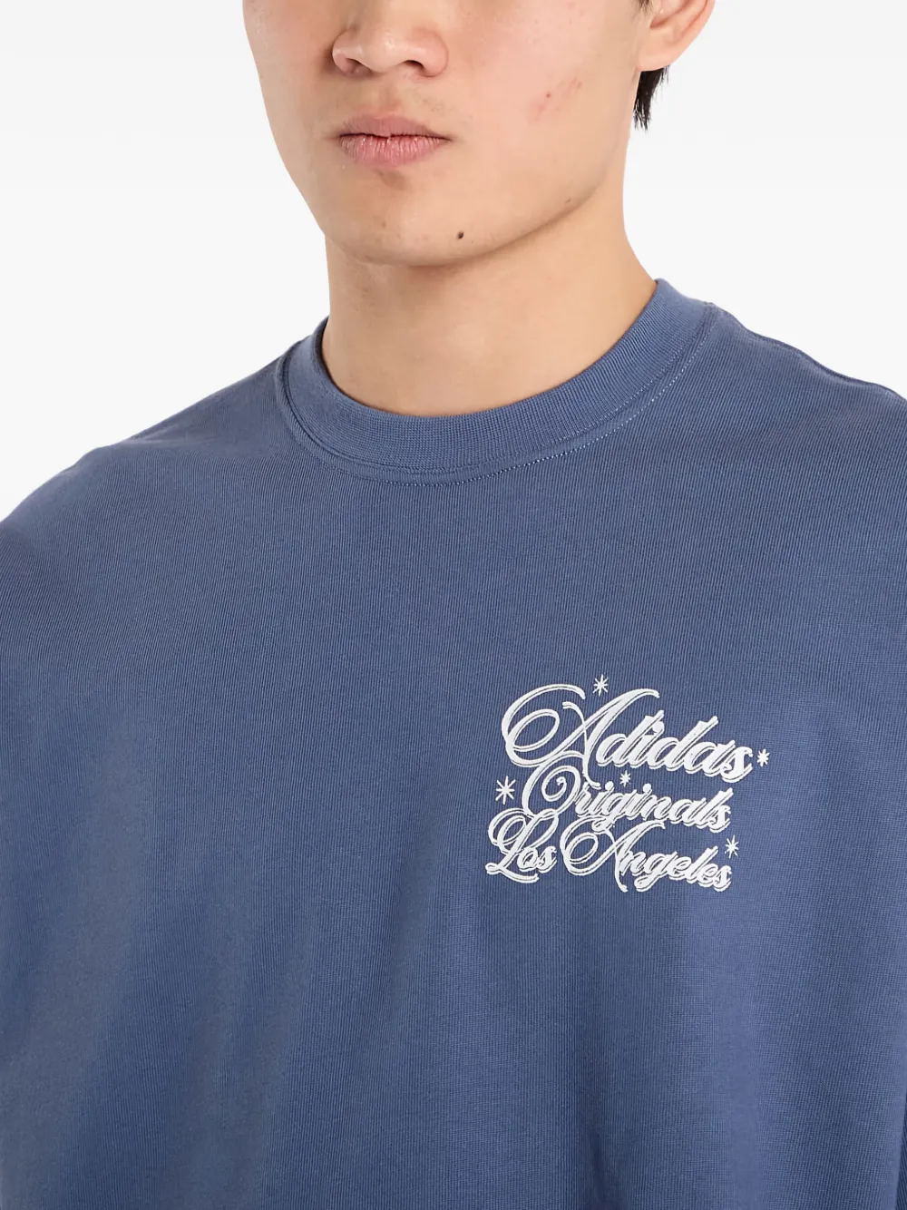 adidas Stitch T-shirt met korte mouwen Blauw