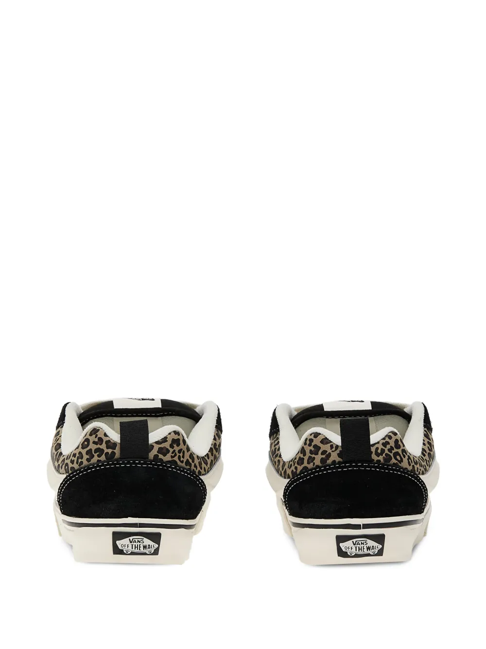 Vans Sneakers met luipaardprint en streep Zwart