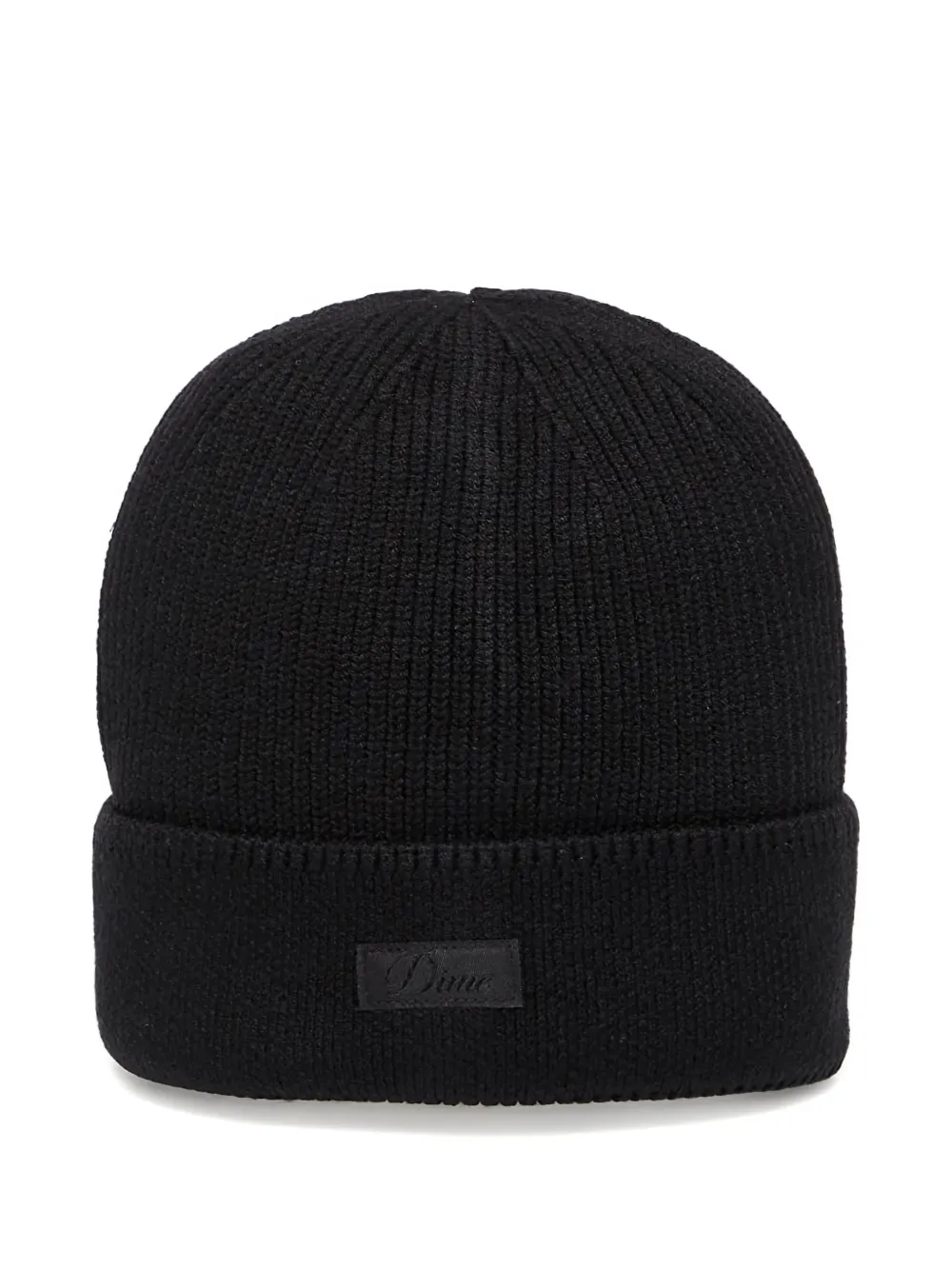 dime cursive rib beanie hat - Nero