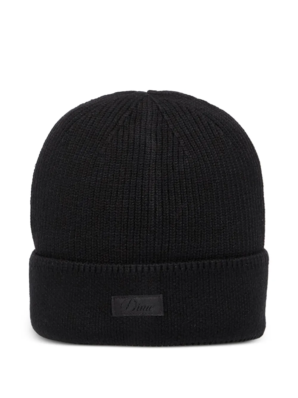dime cursive rib beanie hat - Nero