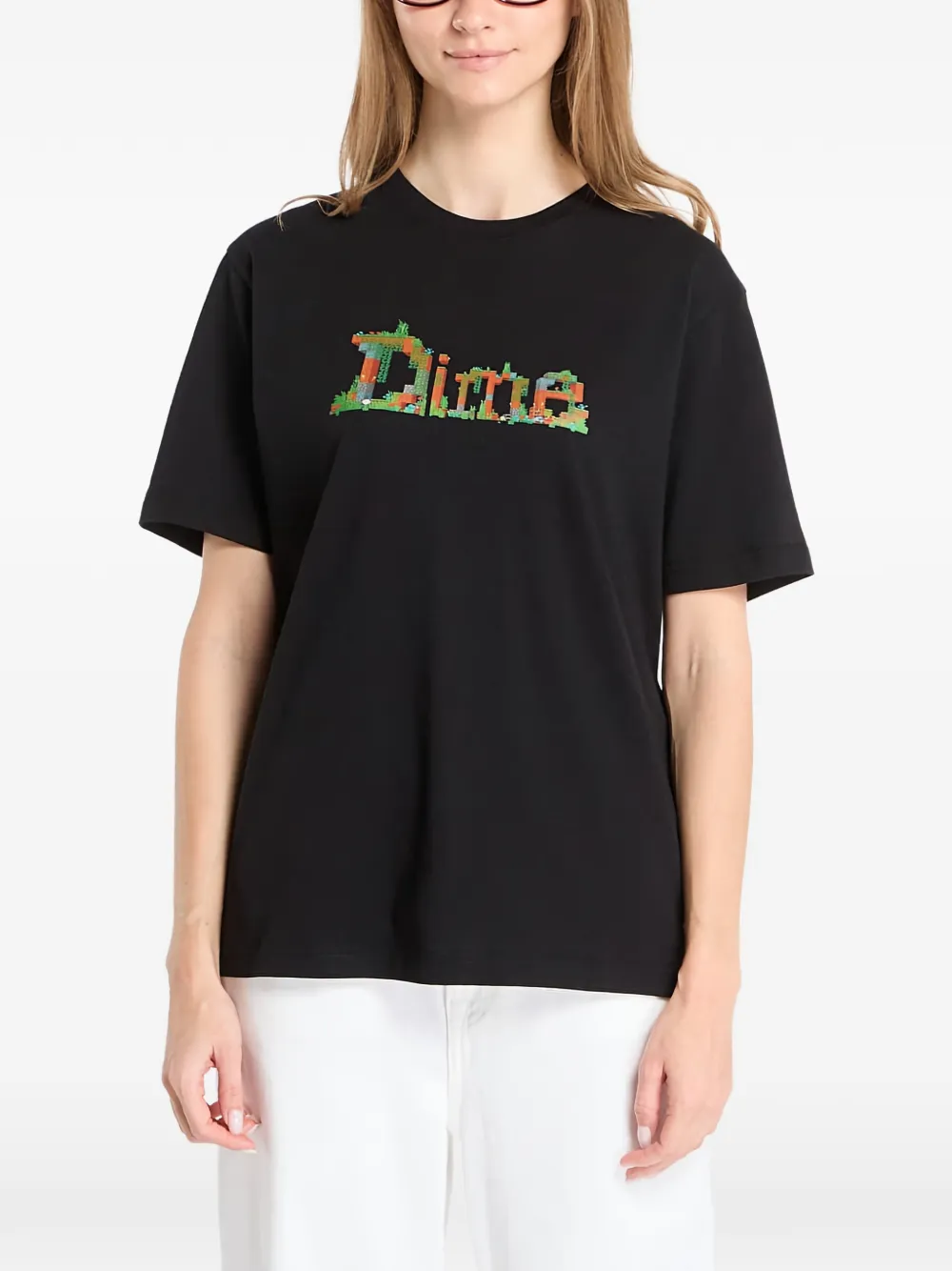  Dime Camiseta Con Logo - Negro 