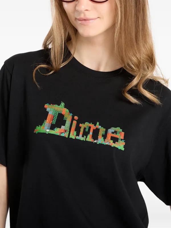 Dime Logo T-shirt | Black | FARFETCH CA