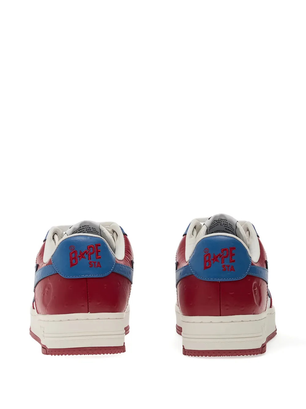 A BATHING APE Star sneakers met vlakken Wit
