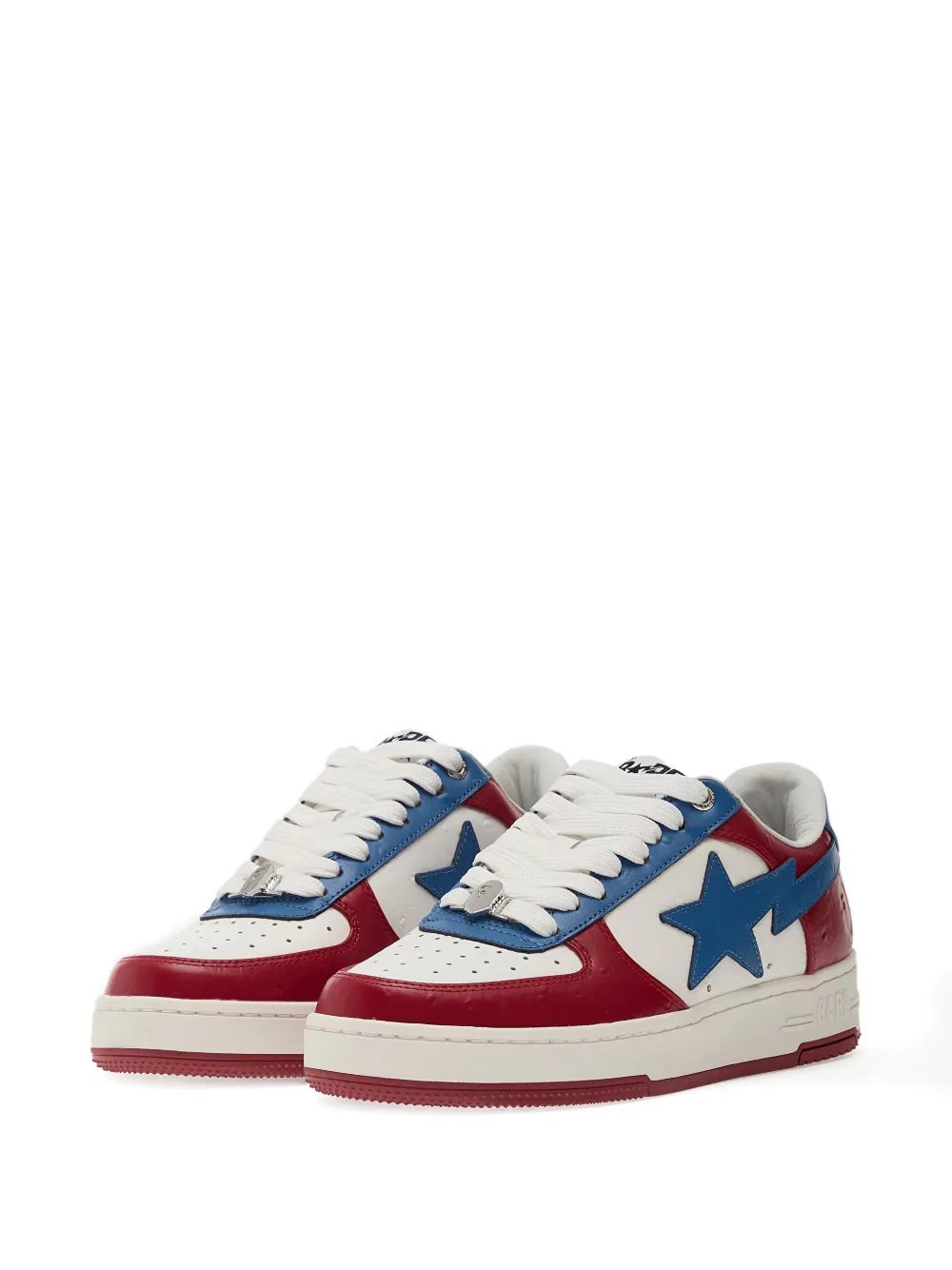 A BATHING APE Star sneakers met vlakken Wit