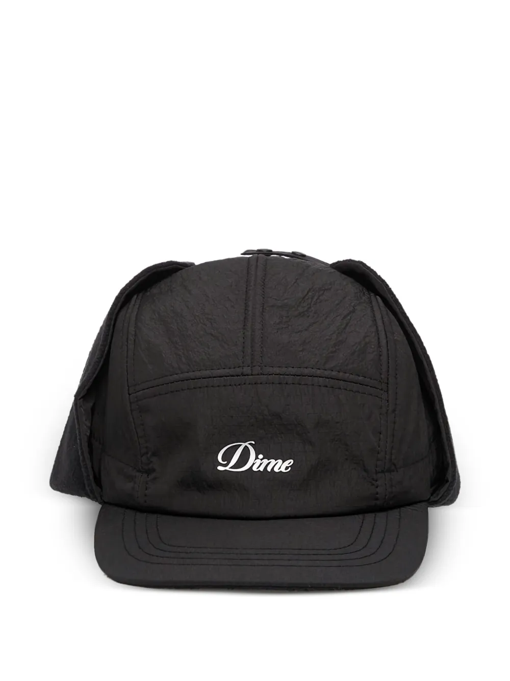 Dime Logo Earflaps Cap Hat In Black